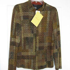 NWT QVC Citiknits Jacket Acetate Polyester Spandex Dressy size Medium